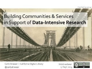 NISO Webinar: Research Data Curation, Part 2: Libraries and Big Data