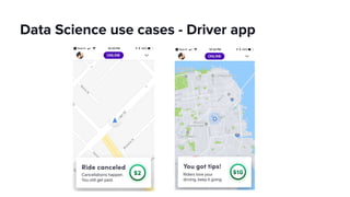 Data Science use cases - Driver app
 