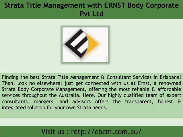 Strata Title Management