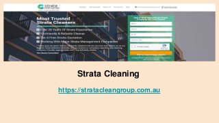 Strata Cleaning
https://stratacleangroup.com.au
 