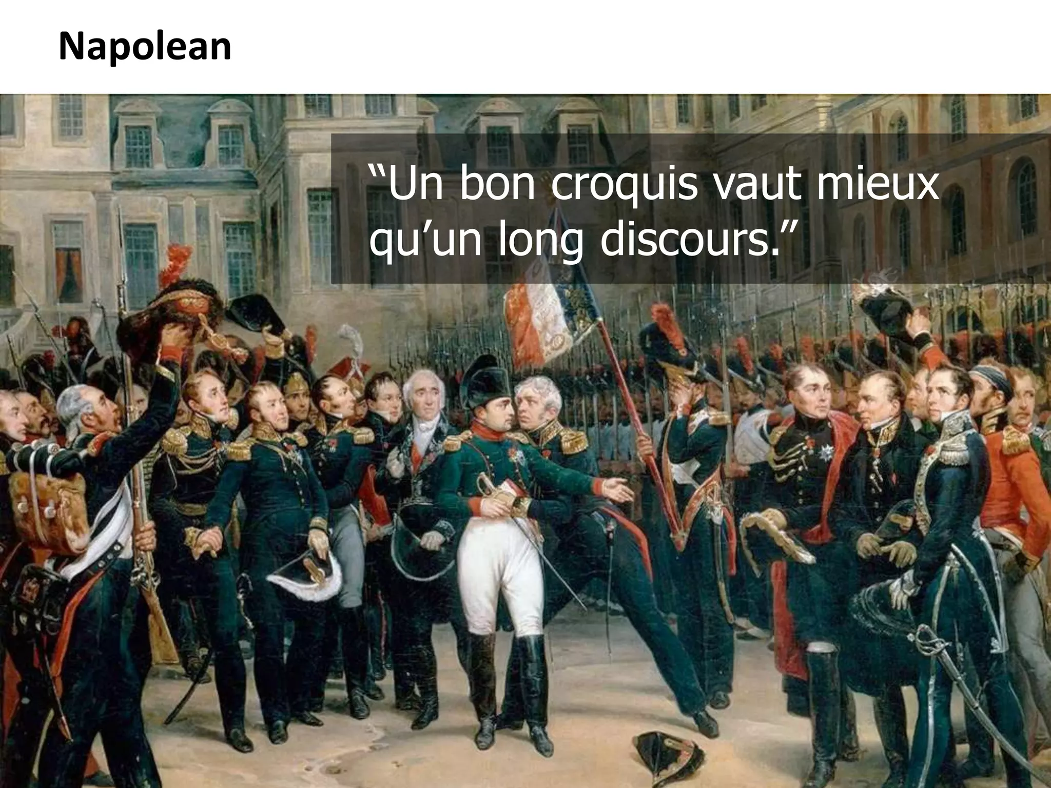 Napolean


                          “Un bon croquis vaut mieux
                          qu’un long discours.”




© 2011 Oculus Info Inc.         33
 