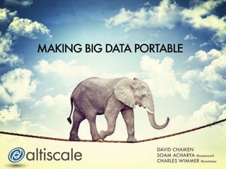Making Big Data Portable - Strata 2014