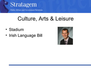 Culture, Arts & Leisure Stadium Irish Language Bill 