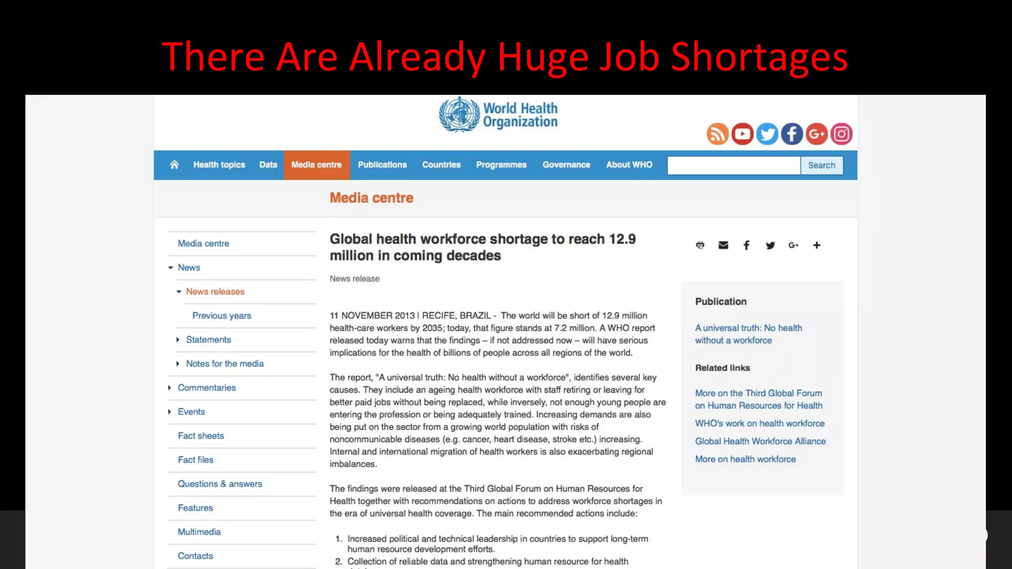 There Are Already Huge Job Shortages
 
