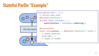 Unified stateful big data processing in Apache Beam (incubating) | PDF