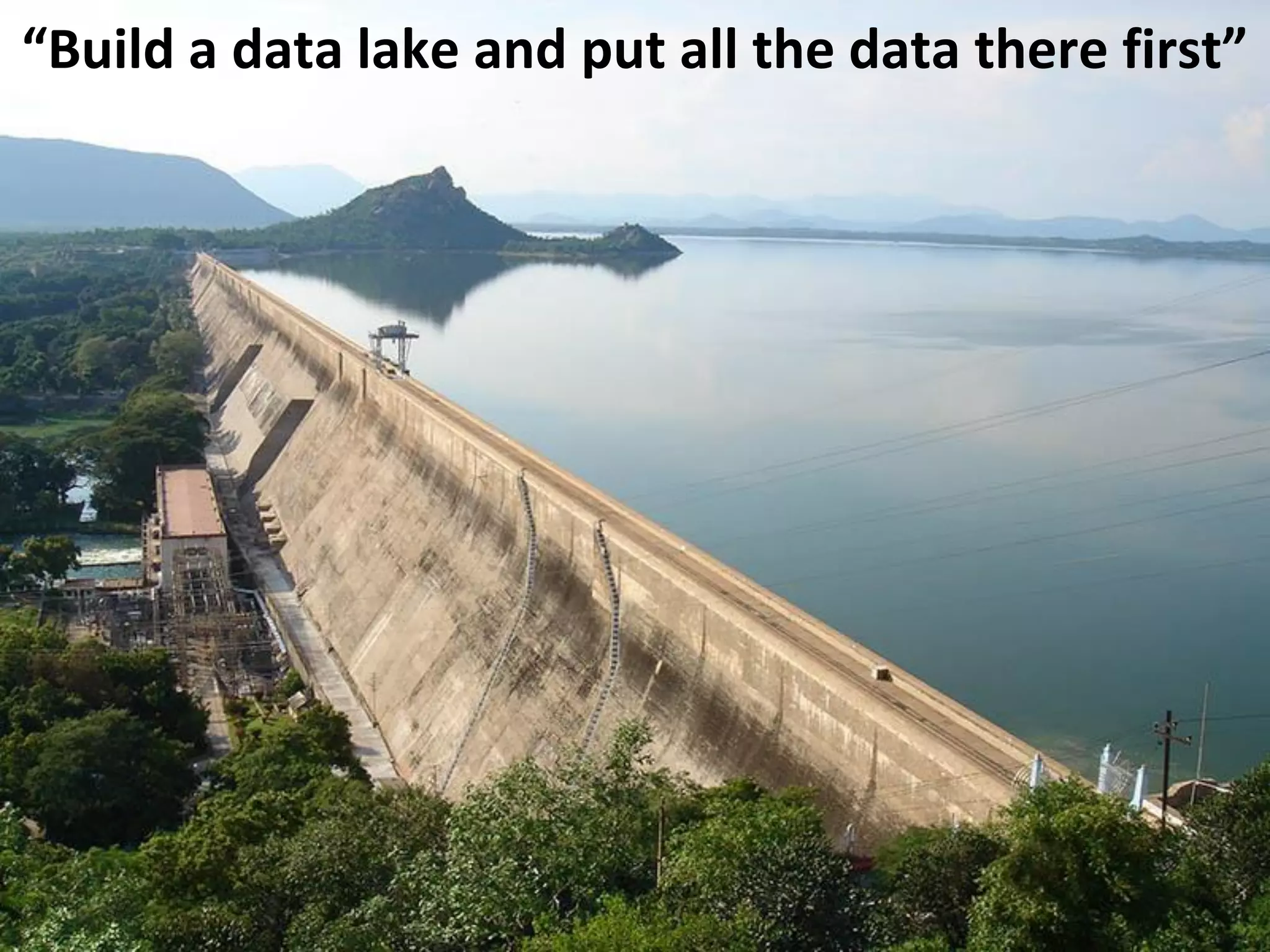 Copyright Third Nature, Inc.
“Build a data lake and put all the data there first”
 