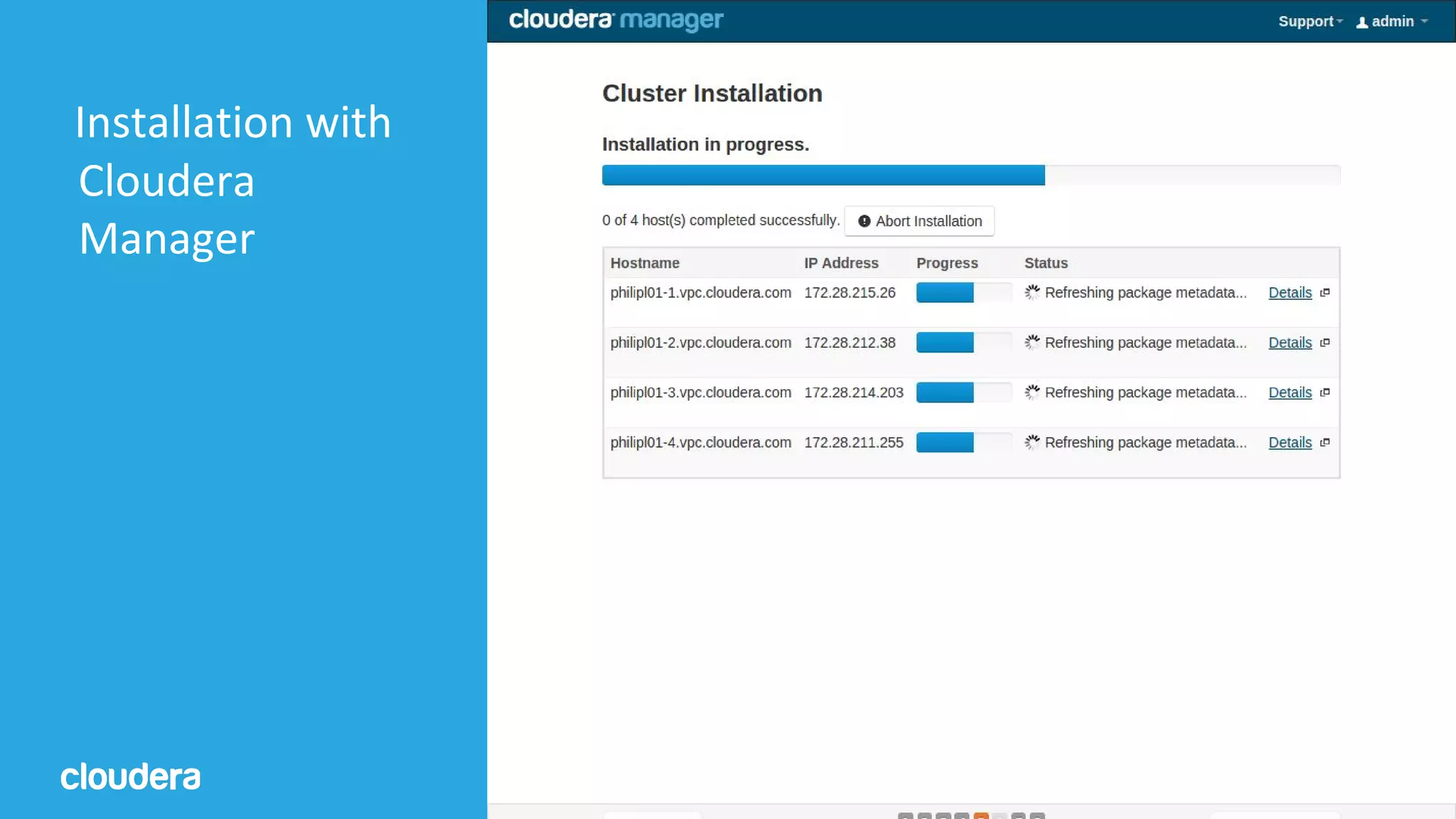 37© Cloudera, Inc. All rights reserved.
Installation with
Cloudera
Manager
 