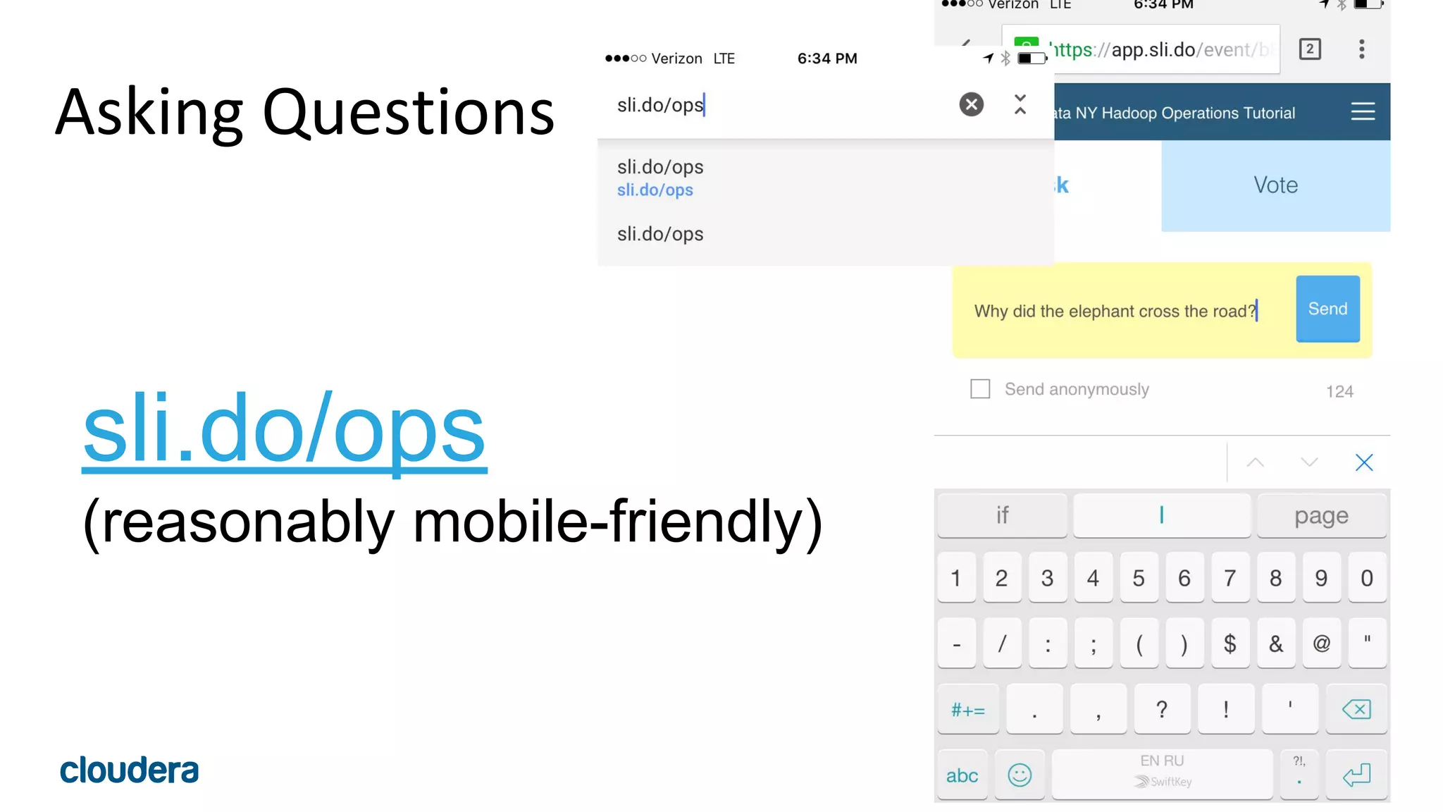 7© Cloudera, Inc. All rights reserved.
Asking Questions
sli.do/ops
(reasonably mobile-friendly)
 