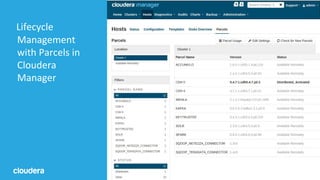 36© Cloudera, Inc. All rights reserved.
Lifecycle
Management
with Parcels in
Cloudera
Manager
 