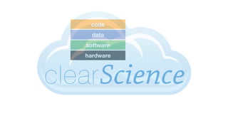 code
     data
   software
   hardware



clear Science
 