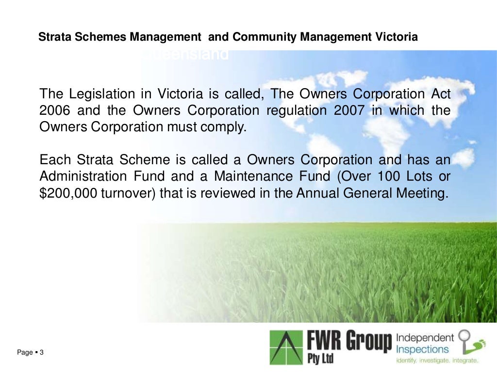 Strata schemes management act victoria presentation reddie 