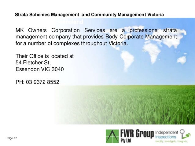 Strata schemes management act victoria presentation 