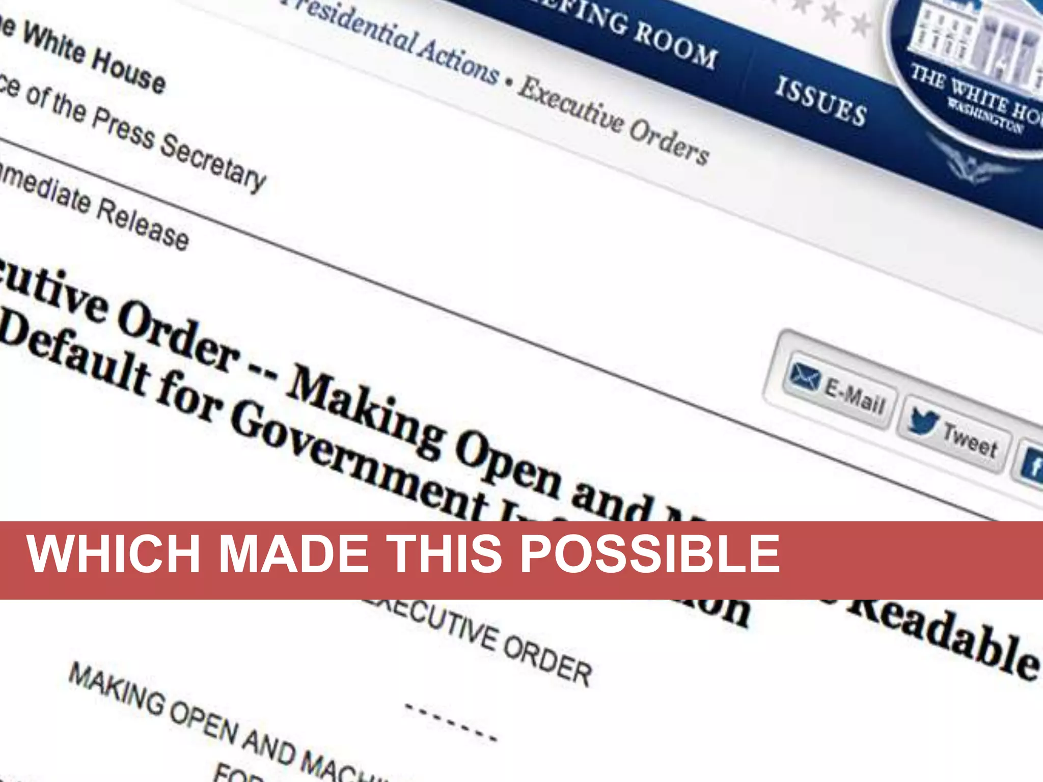 WHICH MADE THIS POSSIBLE

 