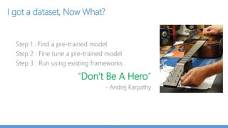 MXNET
Amalgamation : Pack all the code in a single source file
Pro:
• Cross Platform (iOS, Android), Easy porting
• Usable in any programming language
Con:
• CPU only, Slow
https://github.com/Leliana/WhatsThis
 