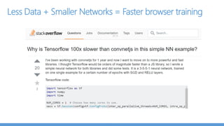 I got a dataset, Now What?
Step 1 : Find a pre-trained model
Step 2 : Fine tune a pre-trained model
Step 3 : Run using existing frameworks
“Don’t Be A Hero”
- Andrej Karpathy
 