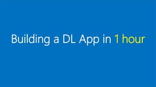 Building a DL App in _ time
 