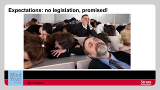 Expectations: no legislation, promised!

@aureliepols

 