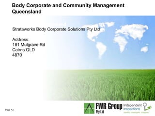Strata works body corporate solutions | PPT