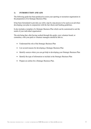 The Strategic Business Plan