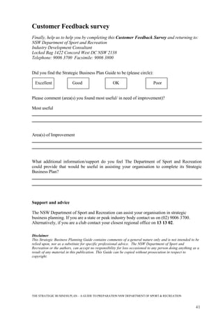 The Strategic Business Plan