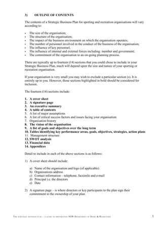 The Strategic Business Plan