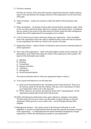 The Strategic Business Plan