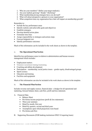 The Strategic Business Plan