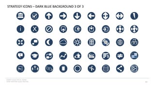 INSERT LOGO OR CO. NAME -
VIEW>MASTER>SLIDE MASTER 97
?
i
$
X
CEO
STRATEGY ICONS – DARK BLUE BACKGROUND 3 OF 3
 