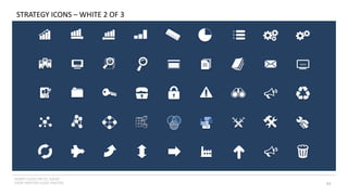 INSERT LOGO OR CO. NAME -
VIEW>MASTER>SLIDE MASTER 99
$
WWW.
1.
2.
3.
STRATEGY ICONS – WHITE 2 OF 3
 