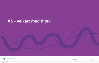 05/13/13
#	
  5	
  -­‐	
  veikart	
  med	
  *ltak
41
tirsdag 1. april 14
 