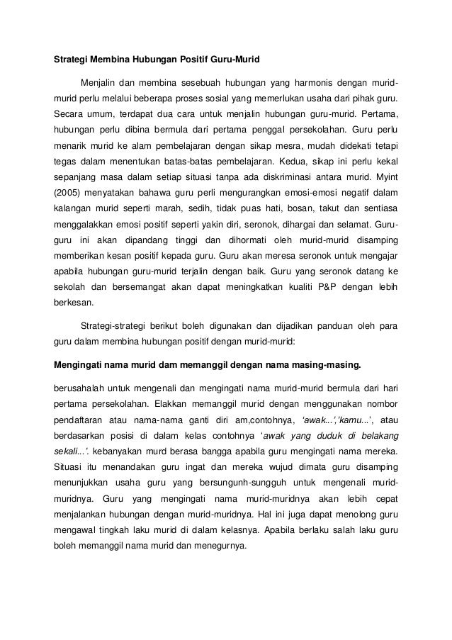 10 Cara Untuk Guru Membina Hubungan Positif Dengan Pelajar