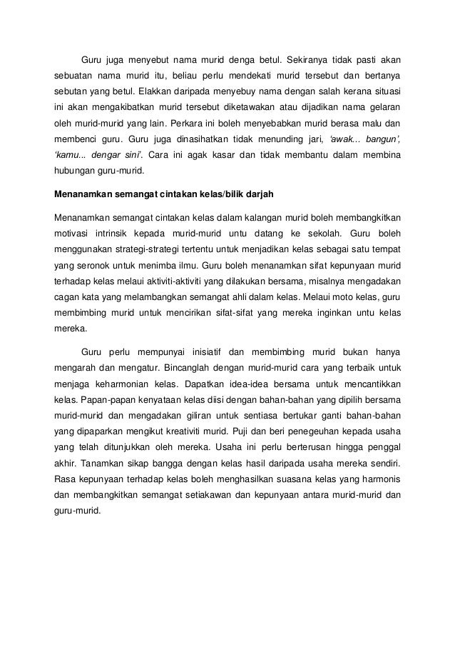 Strategi Membina Hubungan Positif Guru