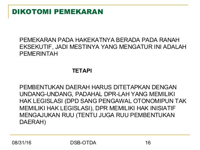 Strategi Pembentukan Daerah Otonom Baru