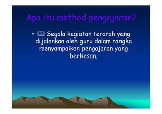 Strategi & Pendekatan P&P