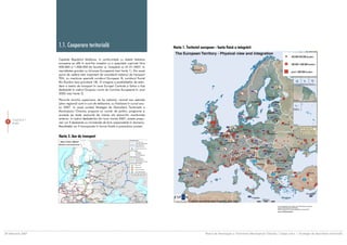 1.1. Cooperare teritorialã                                                Harta 1. Teritoriul european - harta fizicã a integrãrii

                                                                                                                                                                                         250.000-500.000 locuitori
                    Capitala Republicii Moldova, în conformitate cu datele statistice
                    europene se aflã în ierarhia oraºelor cu o populaþie cuprinsã între                                                                                                  500.000-1.000.000 locuitori
                    500.000 ºi 1.000.000 de locuitori ºi, începând cu 01.01.2007, în
                    vecinãtatea graniþei cu Uniunea Europeanã (vezi harta 1). Din acest                                                                                                  peste 1.000.000 locuitori
                    punct de vedere este important de considerat sistemul de transport
                    TEN, cu menþiune specialã coridorul European IX, coridorul fluvial
                    Rin-Dunãre (axa prioritarã 18). O imagine a posibilitaþilor de extin-
                    dere a axelor de transport în zona Europei Centrale ºi Estice a fost
                    dezbatutã în cadrul Grupului numit de Comisia Europeanã în anul
                    2005 (vezi harta 2).

                    Planurile ierarhic superioare, de tip naþional, raional sau speciale
                    (plan regional) sunt in curs de elaborare, cu finalizare în cursul anu-
                    lui 2007. In acest context Strategia de Dezvoltare Teritorialã a
                    Municipiului Chisinau propune un numãr de politici, programe ºi
                    proiecte pe toate secþiunile de interes ale planurilor menþionate
      Capitolul 1   anterior. In cadrul dezbaterilor din luna martie 2007, aceste propu-
  8                 neri vor fi dezbatute cu ministerele de linie responsabile în domeniu.
      Audit
                    Rezultatele vor fi încorporate în forma finalã a prezentului proiect.


                    Harta 2. Axe de transport




28 februarie 2007                                                                                                    Planul de Amenajare a Teritoriului Municipiului Chiºinãu | Etapa a-II-a | Strategia de dezvoltare teritorialã
 