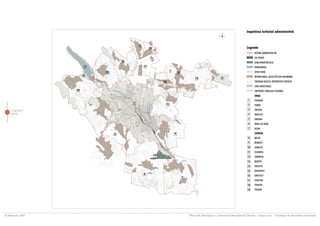 Impãrþirea teritorial administrativã


                                                    3
                                                             10                                                                           Legenda
                                                                                                                                                 HOTARE ADMINISTRATIVE
                                                                                                                                                 CAI FERATE
                                           16                                                                                                    ZONA AEROPORTULUI
                          7                             17                                                                                       HIDROGRAFIE
                                  15                                            14                                                               SPAÞII VERZI
                         12                                                                                                                      INTRAVILANUL LOCALITÃÞILOR SUBURBANE
                                                                                              13                    6
                                                                  18                                                                             TERENURI AGICOLE PROPRIETATE PRIVATÃ
                                                                                                                                                 ZONE INDUSTRIALE
                    19                                                                                                                           CARTIERELE ORAªULUI CHIªINÃU
                                                                                                                                                 ORAªE
                                                                                                                                           1     CHISINAU
                                                1                      11                                                                  2     CODRU

      Capitolul 1                                                                                                                          3     CRICOVA
 10
      Audit                   4                                                                                                            4     DURLESTI
                                                                                                                                           5     SINGERA
                                                                                                                                           6     VADU LUI VODA
                                                                                                                                           7     VATRA

                                       2                                    9                                                                    COMUNE
                                                                                                                                           8     BACIOI
                                                                                                                                           9     BUBUIECI
                                                                                                                                           10    CIORESCU
                                                                                                                                           11    COLONITA
                                                                                                                                           12    CONDRITA
                                                                                                                                           13    BUDESTI
                                                                                                                                           14    CRUZESTI
                                                                                                                                           15    GHIDIGHICI
                                                        8                                                                                  16    GRATIESTI
                                                                                     5
                                                                                                                                           17    STAUCENI
                                                                                                                                           18    TOHATIN
                                                                                                                                           19    TRUSENI




28 februarie 2007                                                                        Planul de Amenajare a Teritoriului Municipiului Chiºinãu | Etapa a-II-a | Strategia de dezvoltare teritorialã
 