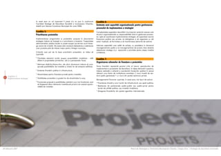 In acest sens un rol important îl joacã ºi’º va juca în continuare             Condiþia 6:
                               Comitetul Strategic de Dezvoltare Durabilã a municipiului Chiºinãu,
                               stabilit prin Decizia Consiliului Municipal din iunie 2006.
                                                                                                              Existenþa unei capacitãþi organizaþionale pentru gestionarea
                                                                                                              procesului de implementare a strategiei
                               Condiþia 5:                                                                    Complexitatea aspectelor dezvoltãrii municipiului reclamã crearea unei
                               Prioritizarea proiectelor                                                      structuri organizaþionale cu responsabilitãþi clare în gestiunea procesu-
                                                                                                              lui, apte sã coordoneze implementarea strategiei, sã capaciteze resurse
                               Implementarea programelor ºi proiectelor propuse în documentul                 financiare publice sau private, sã dialogheze ºi sã negocieze cu alþi
                               strategiei trebuie sã înceapã cu o prioritizare a acestora. Capacitatea        actori implicaþi, sã formuleze ºi sã monitorizeze planurile de acþiune.
                               administraþiilor publice locale nu poate acoperi pe termen scurt întrea-
                               ga cerere de investiþii. De aceea este necesarã dezbaterea ºi selectarea       Intãrirea capacitãþii unei astfel de echipe, cu precãdere în domeniul
                               unor proiecte pilot de interes major pentru întregul municipiu.                managementului public ºi al managementului de proiect, face obiectul
                                                                                                              obiectivului strategic 6 ºi reprezintã o prioritate pentru etapa imediat
                               Criteriile care pot sta la baza prioritizãrii proiectelor, ar trebui sã        urmãtoare.
                               cuprindã:

                               * Claritatea statutului juridic asupra proprietãþilor imobiliare - atât
                                 aflate în proprietatea primãriilor, cât ºi a persoanelor fizice;
                                                                                                              Condiþia 7:
                                                                                                              Organizarea schemelor de finanþare a proiectelor
                               * Mãrimea clãdirilor/terenurilor, ale cãror dimensiuni trebuie sã core-
                                 spundã posibilitãþilor de investiþie ºi nivelul lor de echipare edilitarã;   Tema finanþãrii reprezintã punctul critic al tuturor operaþiunilor de
                                                                                                              implementare a proiectelor de dezvoltare. In ideea demarãrii acestora,
                               * Existenþa finanþãrii publice în infrastructurã;                              trebuie realizatã o schemã a coordonãrii fondurilor publice în sensul
                                                                                                              obþinerii unui factor de multiplicare avantajos (1 euro investit de sec-
                               * Atractivitatea pentru finanþare privatã pentru investiþie;
    Capitolul 4                                                                                               torul public genereazã 1 x n euro din partea sectorului privat).
 81                            * Vizibilitatea proiectelor ºi gradul lor de atractivitate în oraº;
    Implementarea strategiei
                                                                                                              Managementul financiar cuprinde, în acest sens, trei tipuri de acþiuni:
                               * Funcþiunea propusã ºi posibilitatea realizãrii unui mix funcþional, care
                                                                                                              * Finanþarea directã a unor lucrãri de infrastructurã, sau spaþii publice;
                                 sã lãrgeascã sfera interesului investiþional privat ºi sã creascã oportu-
                                 nitãþile de investiþie.                                                      * Realizarea de parteneriate public-public sau public-privat pentru
                                                                                                                lucrãri de utilitãþi publice, sau investiþii imobiliare;
                                                                                                              * Atragerea finanþãrilor din partea agenþiilor internaþionale.




28 februarie 2007                                                                                                                                         Planul de Amenajare a Teritoriului Municipiului Chiºinãu | Etapa a-II-a | Strategia de dezvoltare teritorialã
 