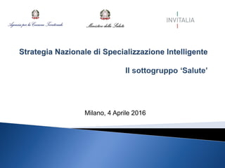 Milano, 4 Aprile 2016
 