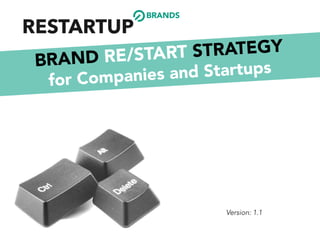 BRAND RE/START STRATEGY
for Companies and Startups
Version: 1.1
BRANDS
 