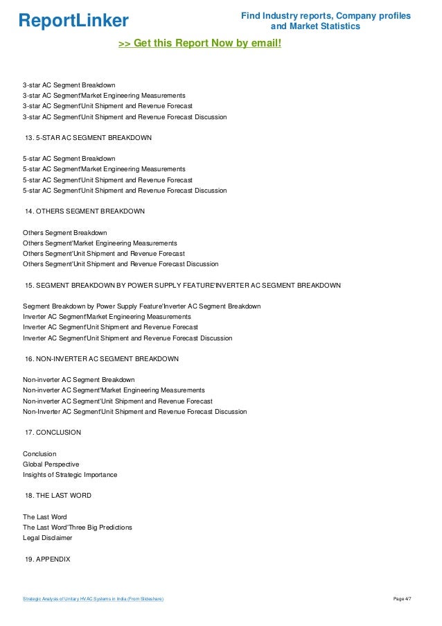 Strategic Analysis of Unitary HVAC Systems in India