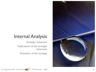 Strategic evaluation of eBay