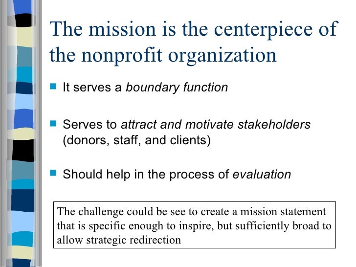 non profit mission statement examples