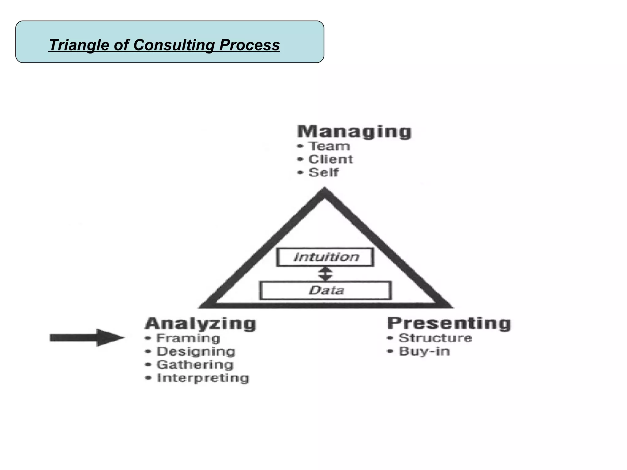 Triangle of Consulting Process 