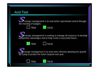 Strategic Management