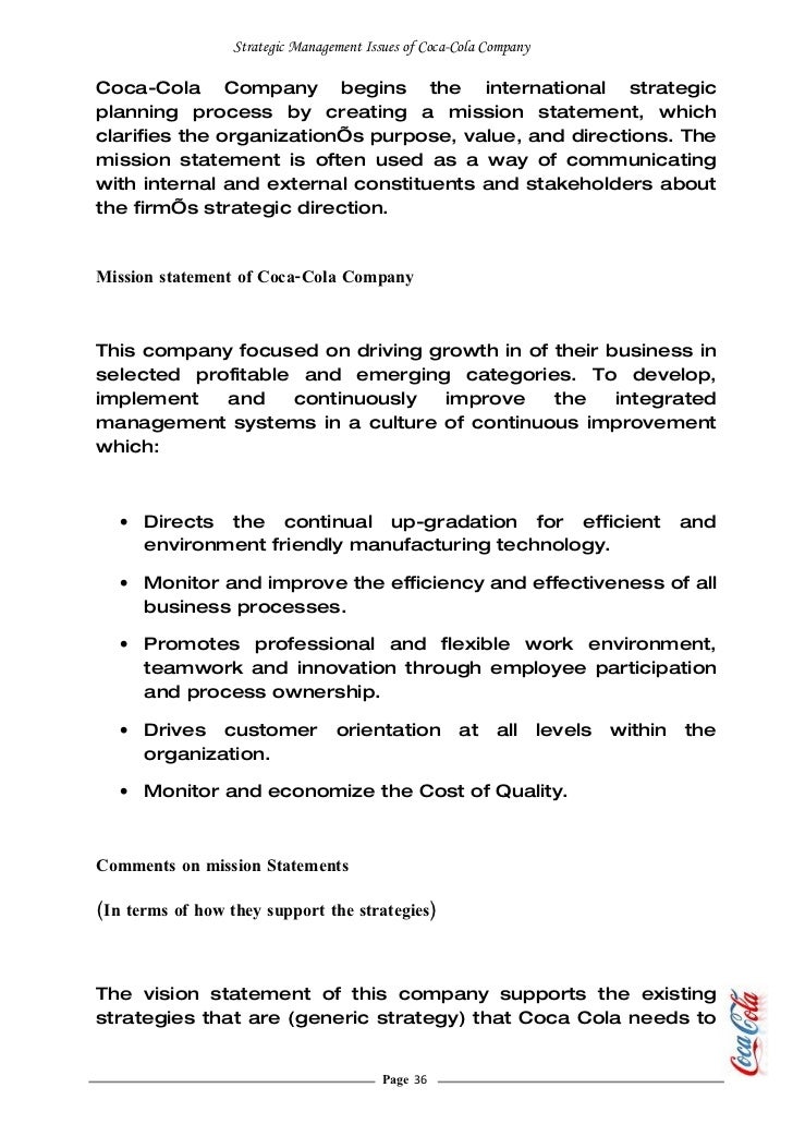 coca cola strategic case Looking for the best coca cola company swot analysis in 2018 click here to find out coca cola’s strengths, weaknesses, opportunities and threats. coca cola strategic case Looking for the best coca cola company swot analysis in 2018 click here to find out coca cola’s strengths, weaknesses, opportunities and threats.