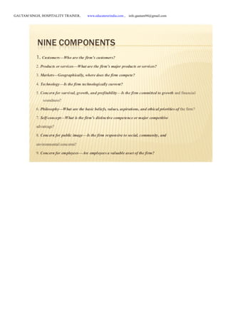 GAUTAM SINGH, HOSPITALITY TRAINER, www.educatererindia.com , info.gautam94@gmail.com
 