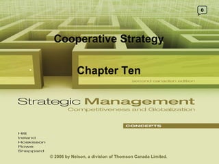 0 © 2006 by Nelson, a division of Thomson Canada Limited. Cooperative Strategy Chapter Ten 