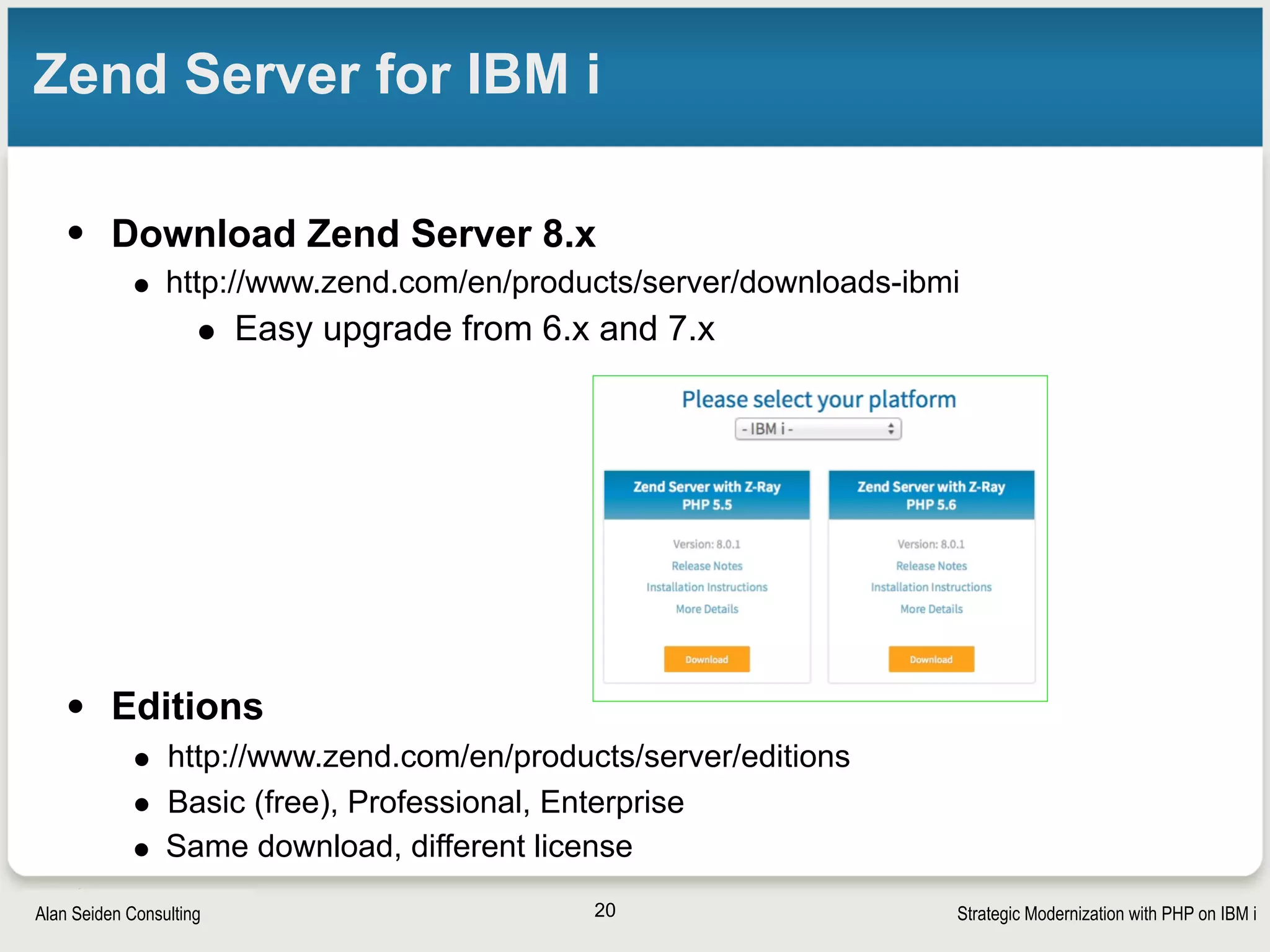 Strategic Modernization with PHP on IBM iSeiden Group
Flow-ruining technical topic
CCSID
20
 