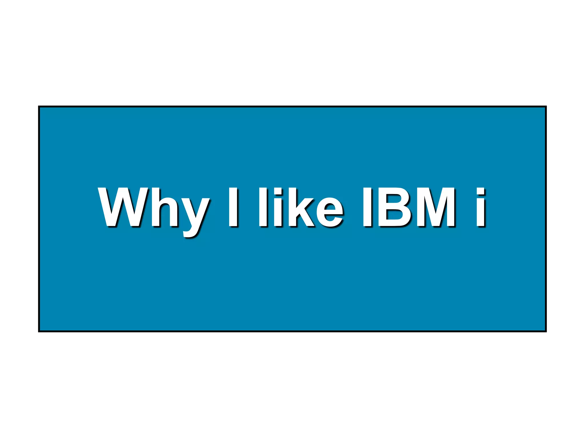 Strategic Modernization with PHP on IBM iSeiden Group
DB2 database at its heart
• DB2 built in
§ Transaction processing workhorse
§ Database implemented below operating system level!
• IBM i’s “Machine Interface (MI)” between OS and hardware
§ Journaling, auditing, commitment control very commonly used
§ Never corrupted
• Doesn’t lose data even if knock out power plug
• Database often taken for granted
§ Self-managing such that DBAs are rare
• MySQL also supported (Zend DBi)
§ Can connect to DB2 via “DB2 Storage Engine”
5
 
