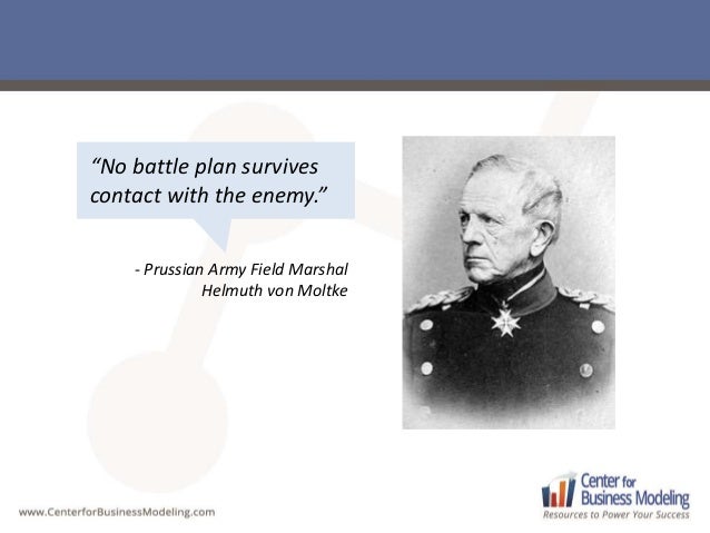 No business plan survives first contact with customers